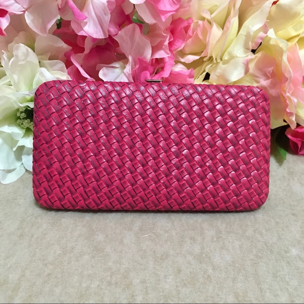 BOGO Woven Clutch Wallet with Attachable Strap